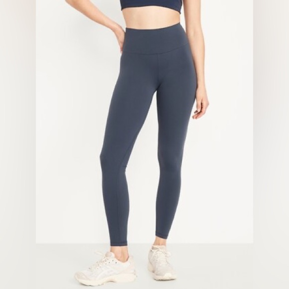 4/$20 💫
 Gap Studio High-Rise Performance Leggings Blue Size M